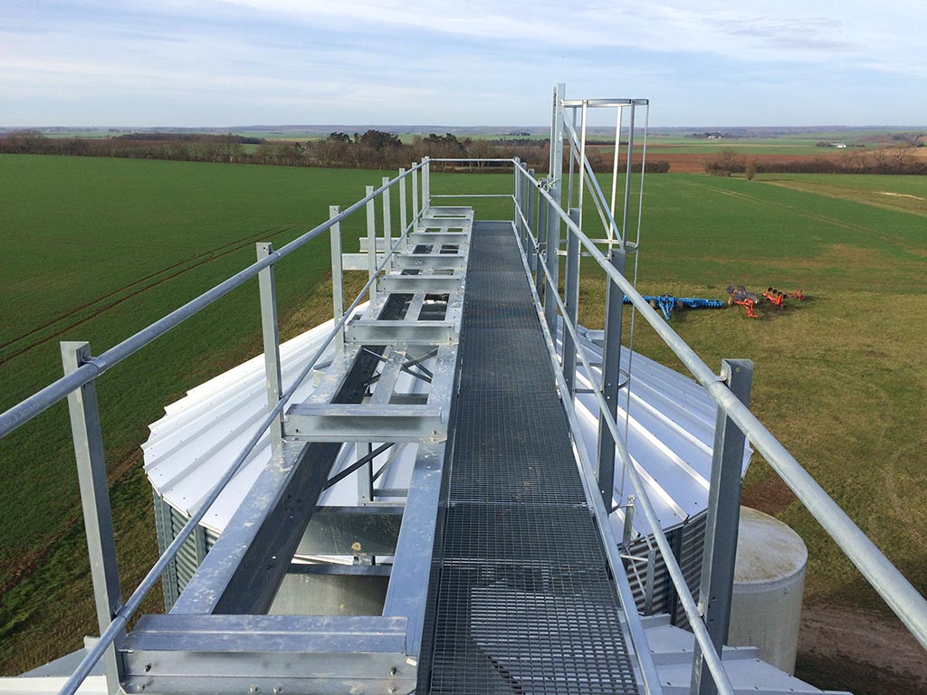 passerelle cellule secheuse