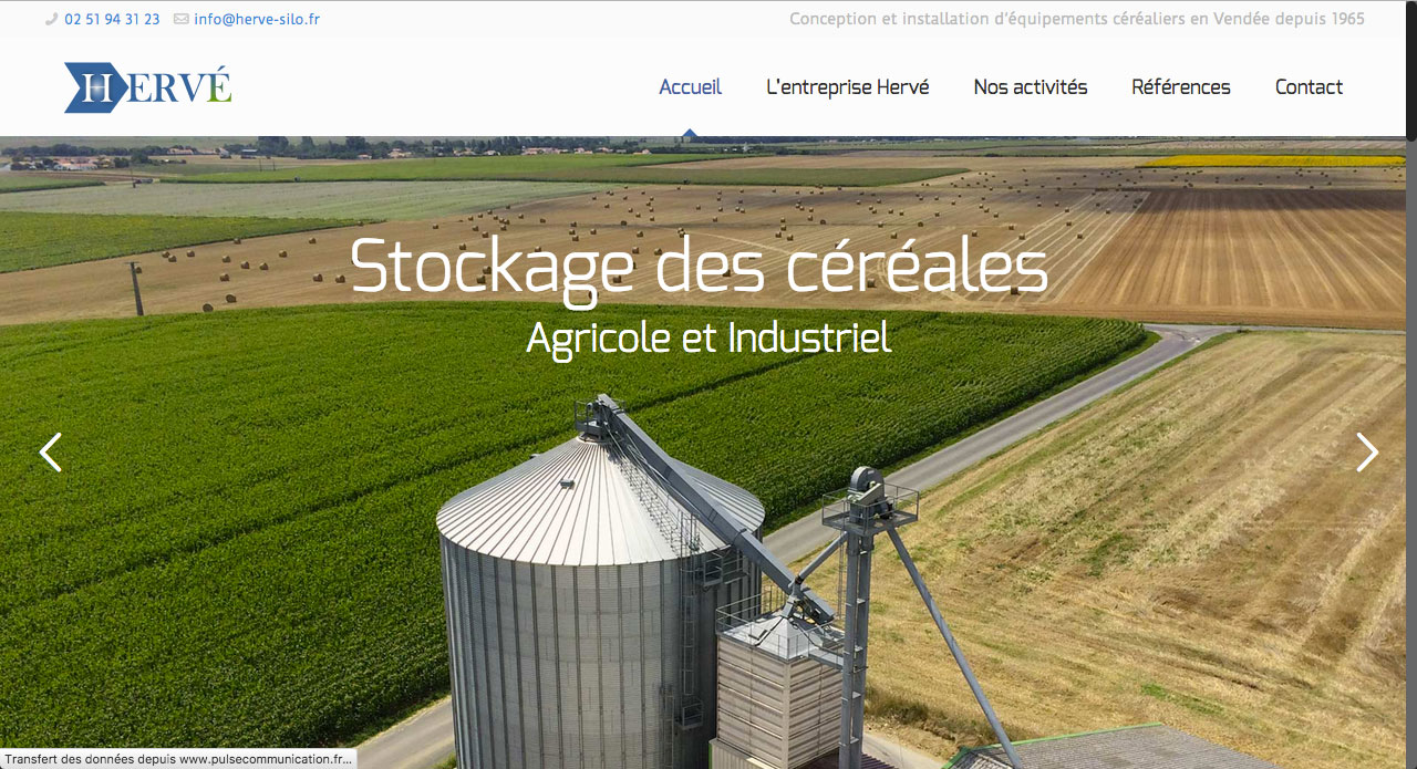 nouveau site web herve stockage cereales